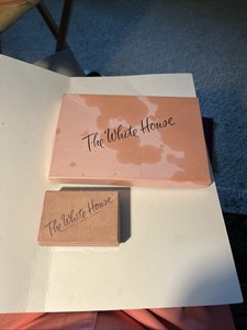 Vintage 2 Empty “The White House”San Francisco Store Pink And Black Boxes