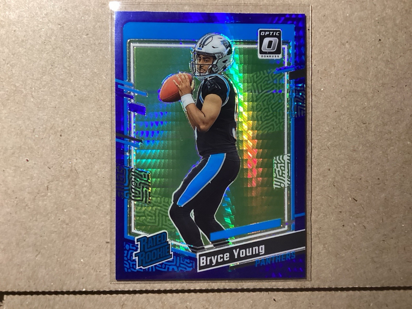 2023 Panini Donruss Optic - Rated Rookie Bryce Young #213 Blue Hyper Prizm (RC)