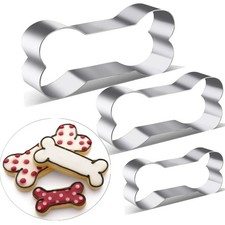 Dog Treats Cookie Cutters,Dog Bone Shape Cutters set Stainless dogbone