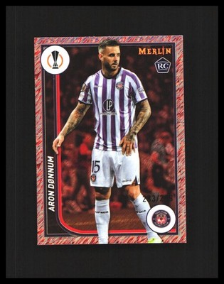 2023-24 Aron Donnum Rookie Merlin UEFA CC Rose Gold Shimmer /299 #133 Toulouse