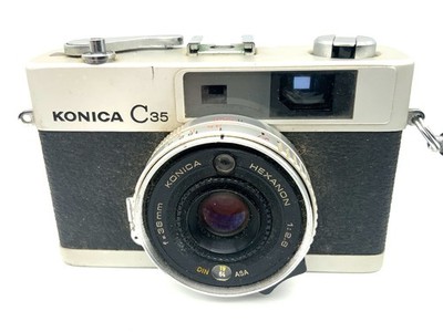 Konica C35 Messsucherkamera mit Hexanon 38mm 1:2.8 Kompaktkamera Analogkamera