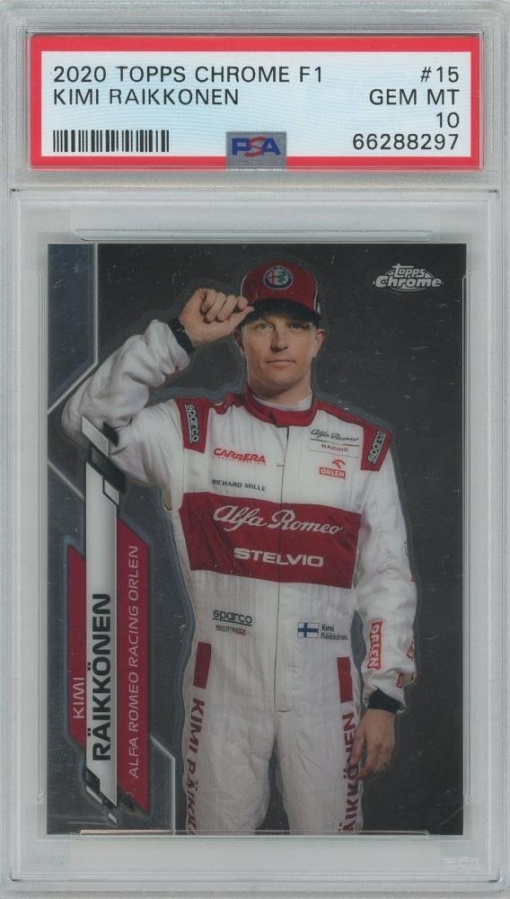 2020 Topps Chrome Formula 1 #15 / KIMI RAIKKONEN(Alfa Romeo Racing Orlen) [PSA10