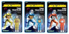 2026 Micronauts ReAction Figures Super7 - Time Traveler Yellow Blue Orange Set 3