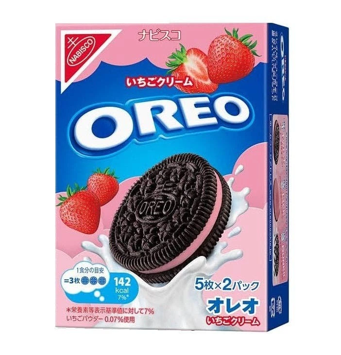 Oreo Strawberry Cream – Japan Exclusive – Japanese Cookies – Nabisco Japan