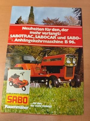 Sabo Lawnmower Brochure Agriculture Tractor M7