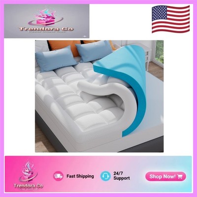 3-Inch Cooling Twin Mattress Topper: Dual Layer for Hot Sleepers, Washable Cover