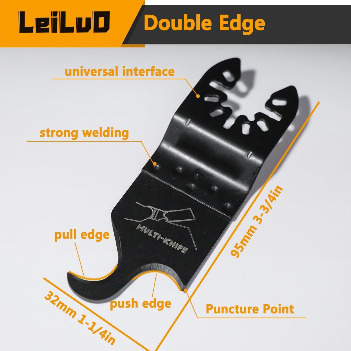 Oscillating Multi Tool Hook Knife Blade for Carpet Roof Shingles