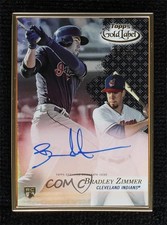 2017 Topps Gold Label Gold Framed Auto Black Bradley Zimmer #FA-BZ Auto n1u