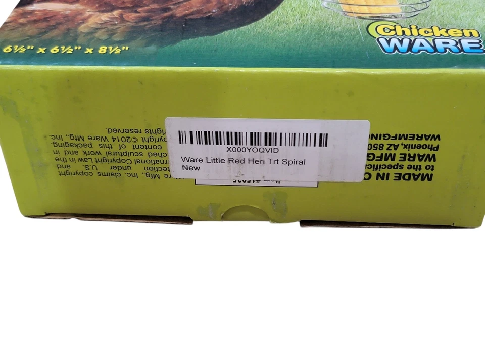 Little Red Hen Treat Spiral Hold golosinas y verduras artículos de pollo nuevos Foto 4 de 4