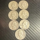 7  SILVER 1954-1959 D Silver Washington Quarters
