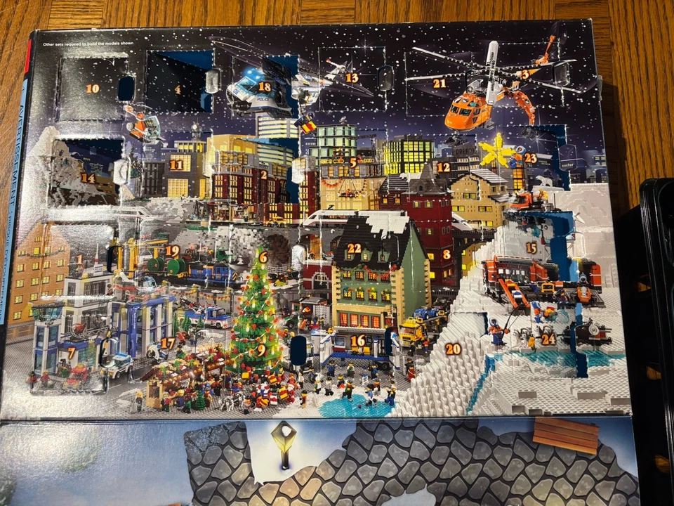 LEGO City Advent Calendar 60063 Christmas Countdown Set Advent, All Opened - Image 3 of 3