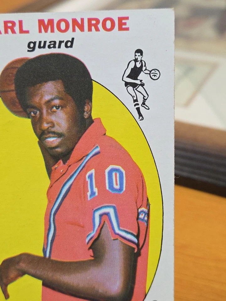 1969 Topps Basketball #80 Earl Monroe Rookie EX Tall Boy - Image 3 of 4