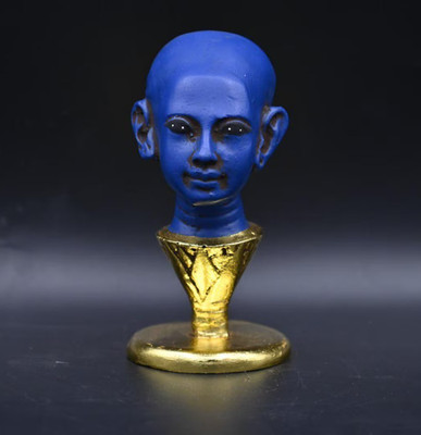 Authentic Ancient Egyptian Antiquities Queen Nefertiti Blue Statue Egyptian BC