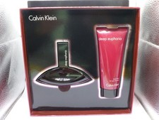 Image of Calvin Klein DEEP EUPHORIA Set, 50ml EDP Spray + 100ml Body Lotion, Contents New