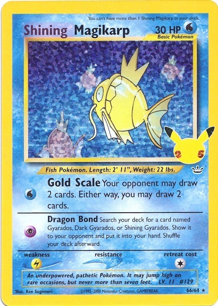 Shining Magikarp Pokemon Celebrations: Classic Collection 66/64 NM