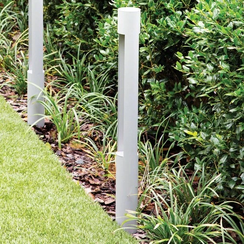 Hinkley Landscape Atlantis 12V Large Round Bollard 30" Titanium - Picture 1 of 9