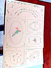 Elegant Wedding  Scrapbook Kit Die Cuts, Colored Background Sheets, Border Sheet