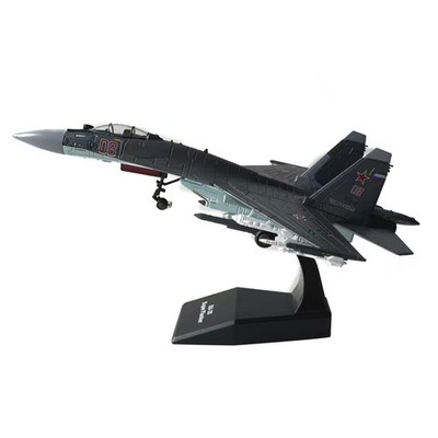 SU-35 Super Flanker Heavy Aircraft 1:100 Model Simulation Fighter Aviation Gift