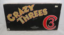 SCARCE Vintage 1946 Selchow And Richter Crazy Threes Board Game