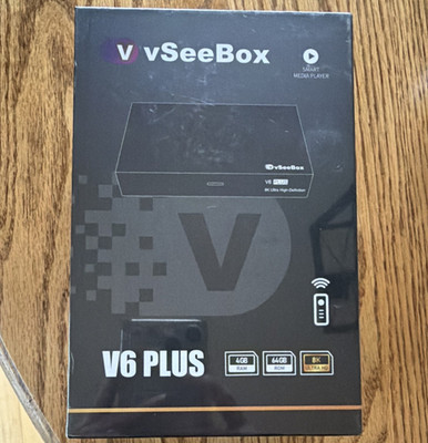 vSeeBox V6 PLUS 8K Ultra HD Android 14.0 Media Player Box 4GB RAM 64GB Wi-Fi
