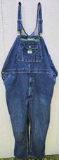 Liberty Overalls Men's 50x32 Blue Denim Jean Bibs 90s Workwear Utility Denim