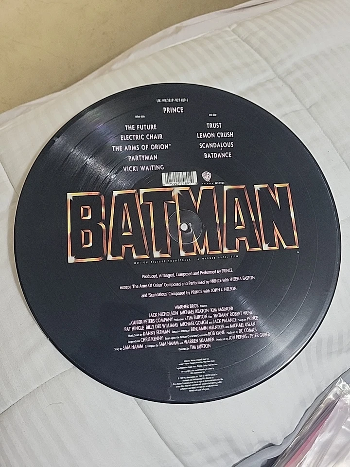 Prince Batman Limited Edition Picture Disc LP Vinyl Album RARE Foto 4 de 4