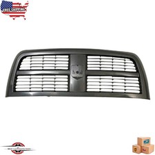 Fits 2010-2012 Ram 2500 3500 New Front Grille Paintable Black Plastic Ch1200337