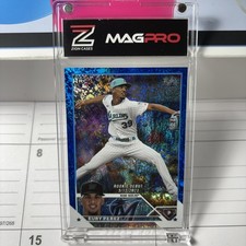Eury Perez Topps 2023 Update Retail Blue Speckle Foil Rookie /999 #US317