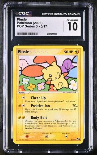 Plusle graded CGC 10 for sale on eBay