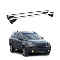 DachträGer GrundtäGer FüR Volvo XC90 Mk1 2002-2014 75Kg Alu Silber 2Tlg