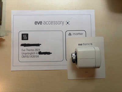 Eve Thermo (4. Gen) Smartes Heizkörperthermostat   inkl. Matter Update & Code