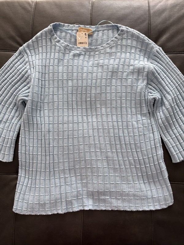 Free People Free-est Blue Small Kenzie Sweater Top
