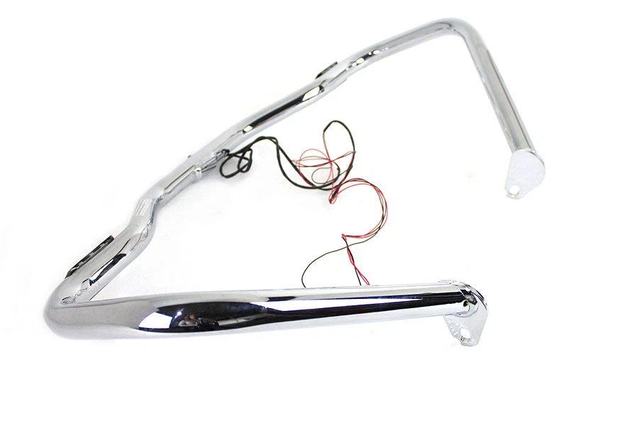 Barra de señal de giro delantera cromada para Harley Davidson Foto 3 de 4