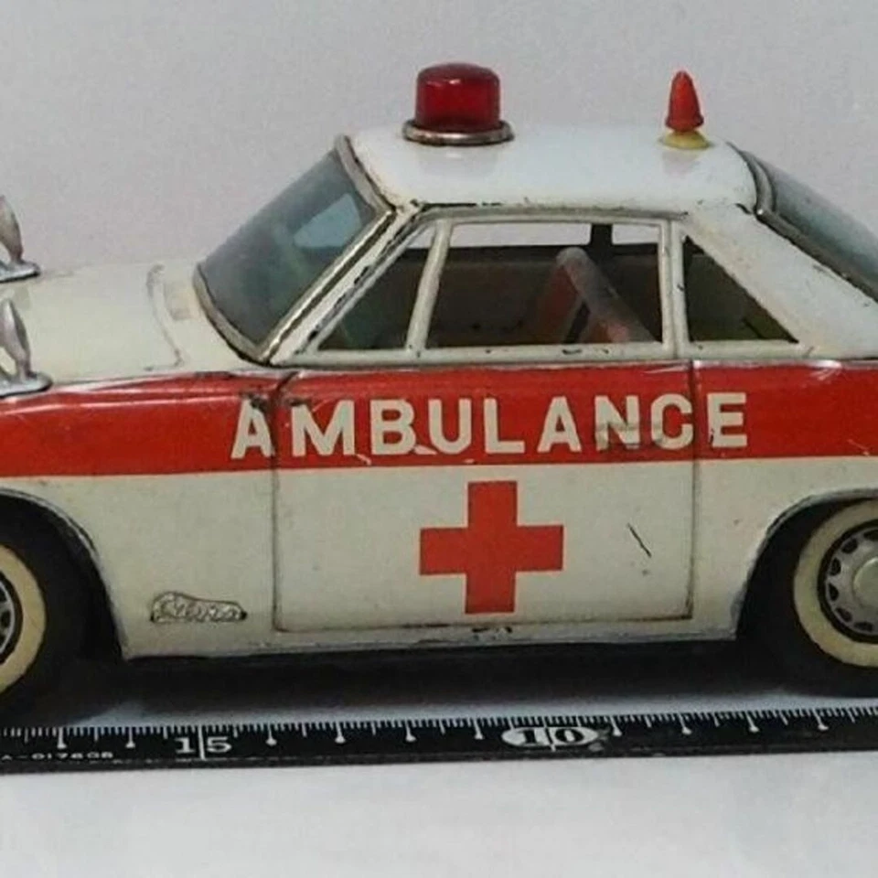 Ichiko [Ambulanza Nissan Silvia Di Prima Generazione] Auto Vintage In Latta TIN - Immagine 2 di 4