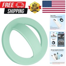 Magnetic Silicone Ring Grip Phone Holder, Rotating Finger Loop Ring Grip Hold...