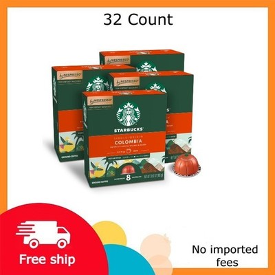 Starbucks by Nespresso Vertuo, Colombia, Medium Roast Nespresso Pods, 32 Count
