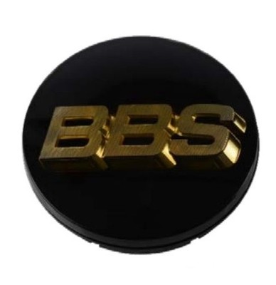 BBS 56mm Black And For Gold Center Cap - Model 56.24.012