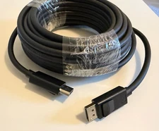 C2G Legrand 35ft (10.7m) DisplayPort Cable with Latches 4K 60Hz UHD M/M - Black