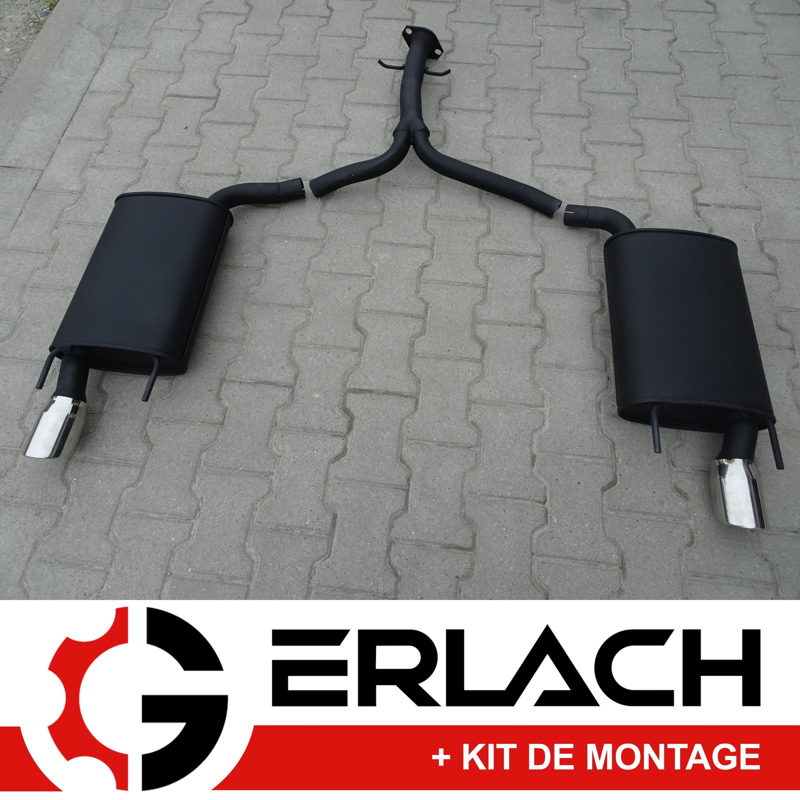 Silencieux d'échappement inox pour Lexus GS 300 350 450h modèle 7332 arrière