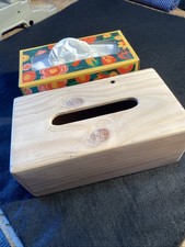 wine box wood tissue box cover
