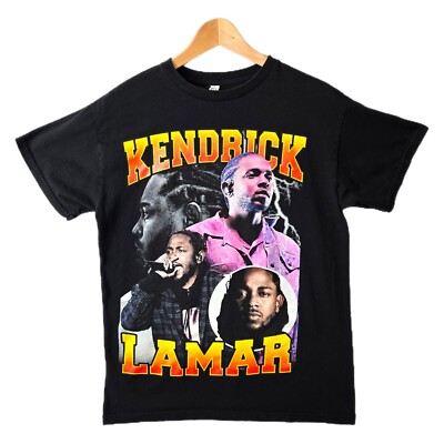 Kendrick Lamar Shirt Medium Black Graphic Hip Hop Vintage Style