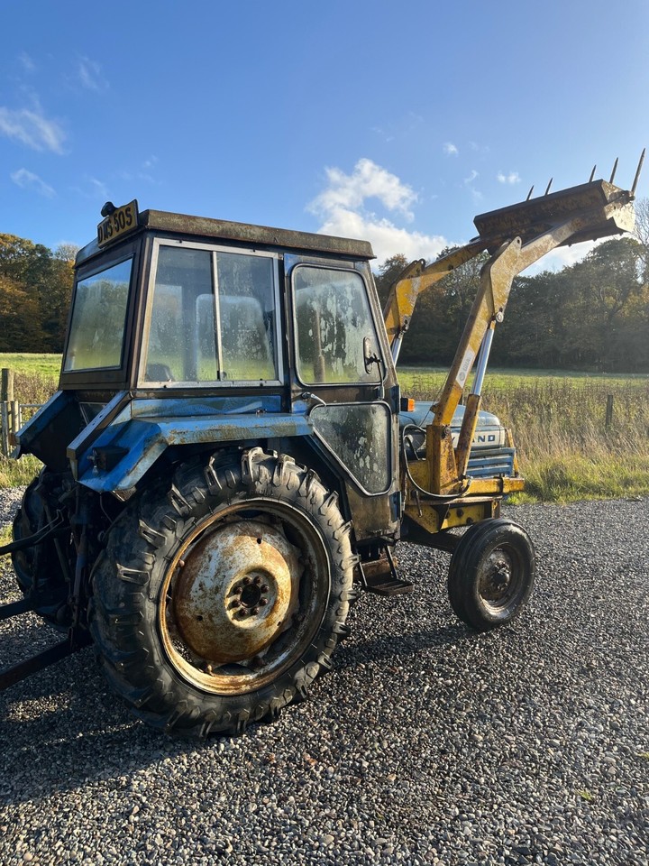 Leyland tractor for sale low hours, front loader, blue , great working order eBay