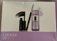 Clinique 3 Pc Gift Set Makeup Remover for Lids Lashes Lips, Mascara, Liner