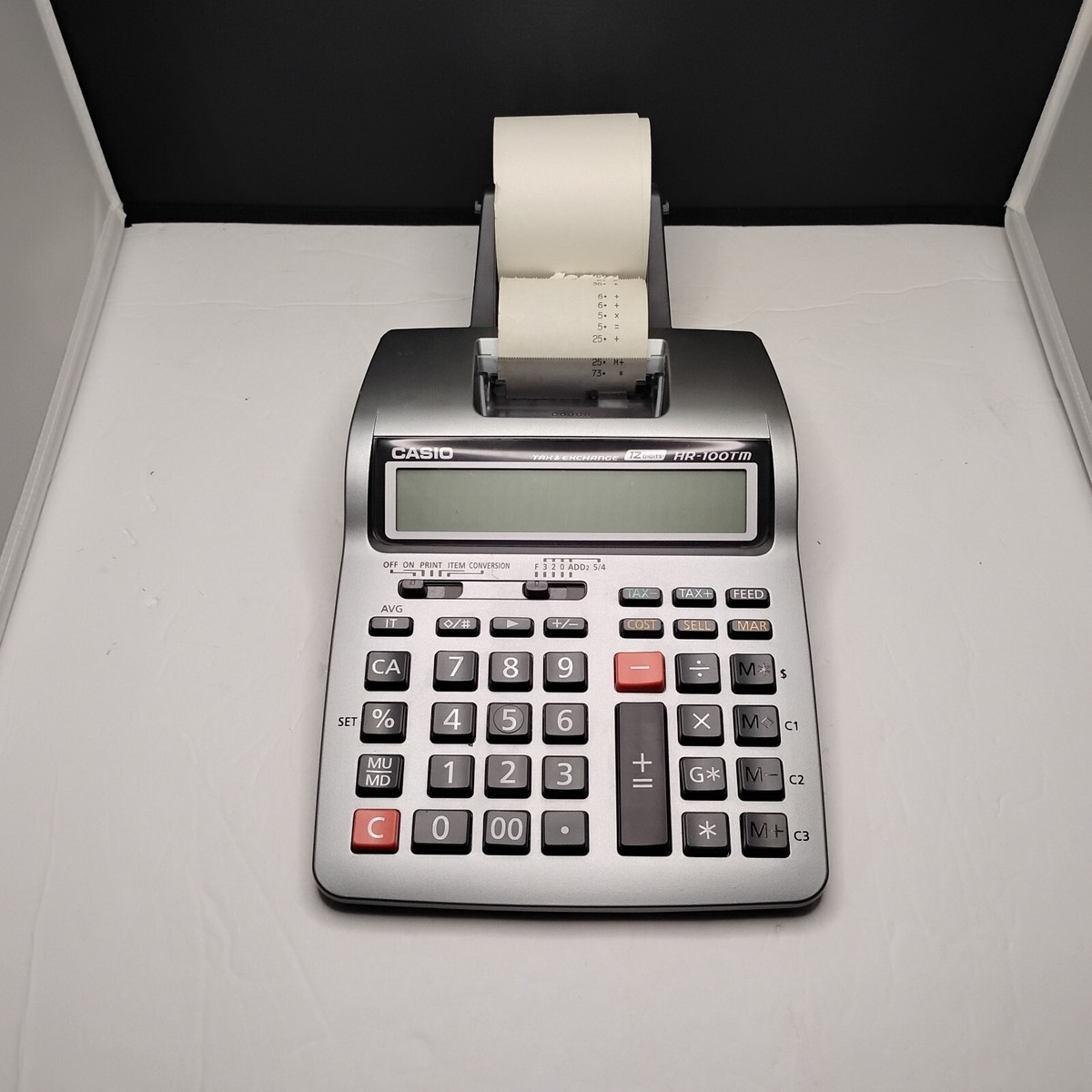 Casio HR-100TM Plus Mini Desktop Printing Calculator