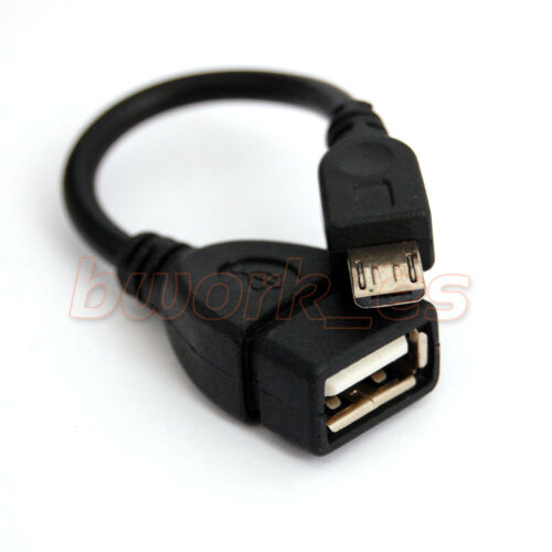 Cable adaptador macho MICRO USB OTG a hembra USB Tablets Smartphones - Imagen 1 de 2