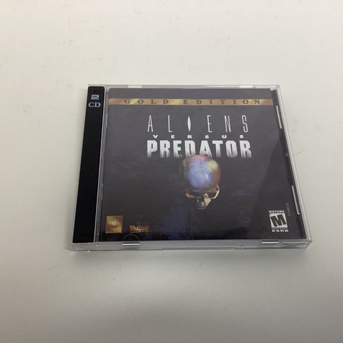 Aliens Versus Predator: Gold Edition (PC Game, 2000) 2-Disc Set + Manual CD-ROM