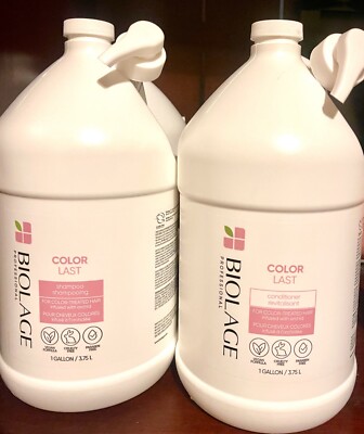 New! Biolage Colorlast Shampoo & Conditioner GALLON DUO! Free Pumps/shipping!