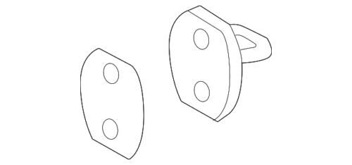 Soporte de cerradura de puerta trasera para Volkswagen Jetta 2010-2018 (N/P 5K0-837-767-A)