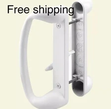 Prime-Line C 1176 Sliding Glass Patio Door Handle Set Painted White Diecast