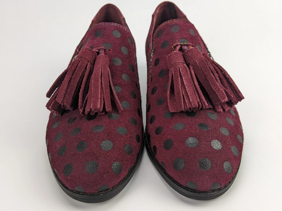 Zapato Mocasín L'Artiste By Spring Step KLASIK Borla Mujer 7.5/38 Burdeos Foto 4 de 4